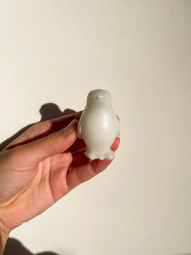 White Agate Penguin Halo Quartz